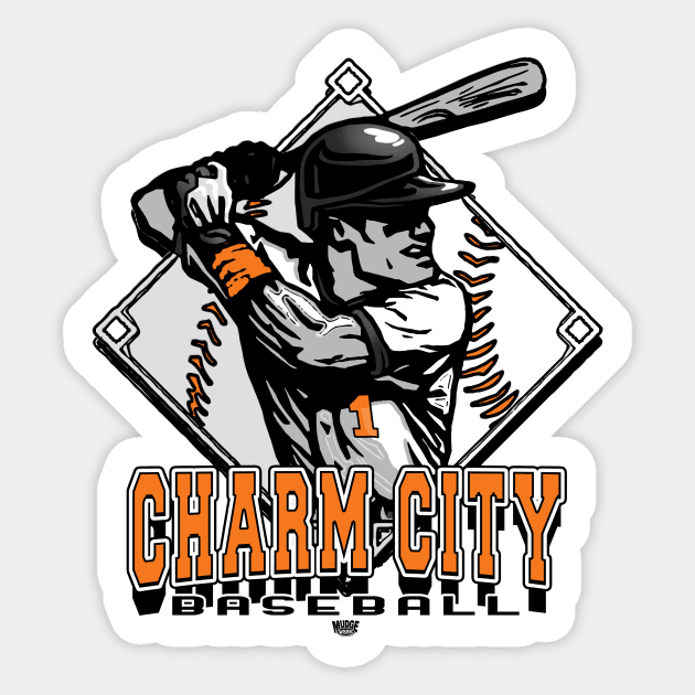 Charm City Baseball Forever Diamond Sticker by MudgeSportswear